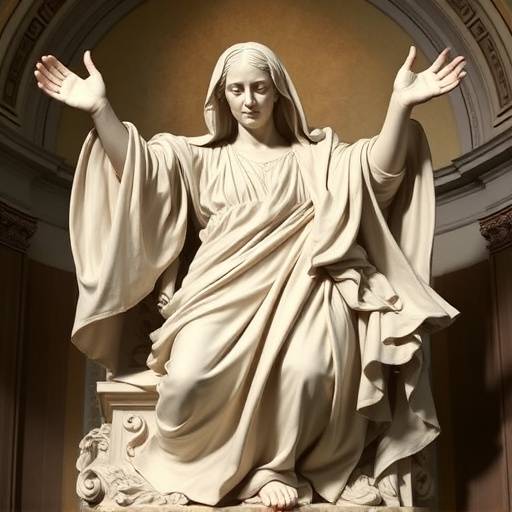 L'Estasi di Santa Teresa di Gian Lorenzo Bernini, situata nella Chiesa di Santa Maria della Vittoria a Roma